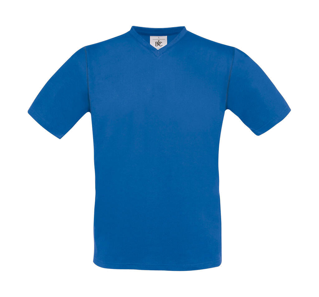 Exact V-neck T-Shirt in Farbe Royal