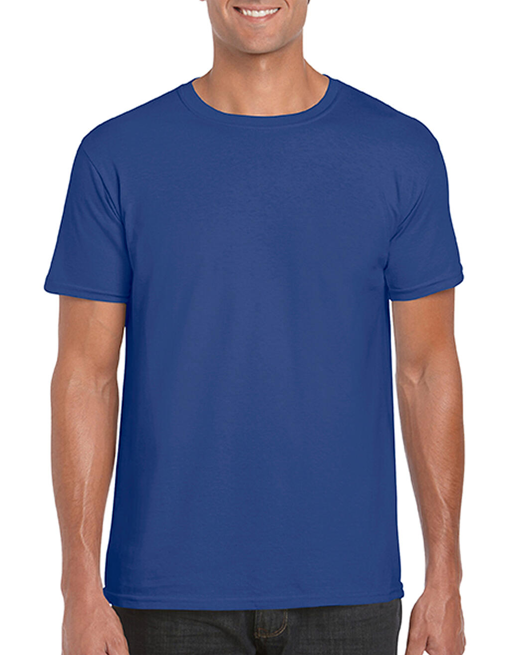 Softstyle® Ring Spun T-Shirt in Farbe Metro Blue
