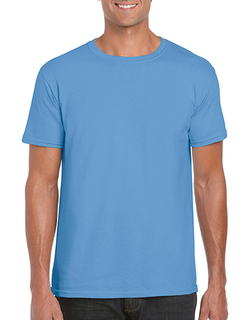 Softstyle® Ring Spun T-Shirt in Farbe Carolina Blue