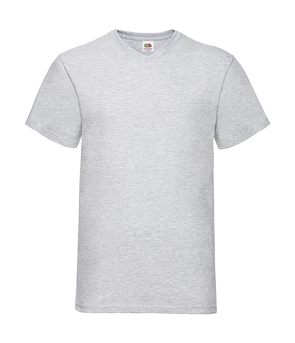 Valueweight V-Neck-Tee in Farbe Heather Grey