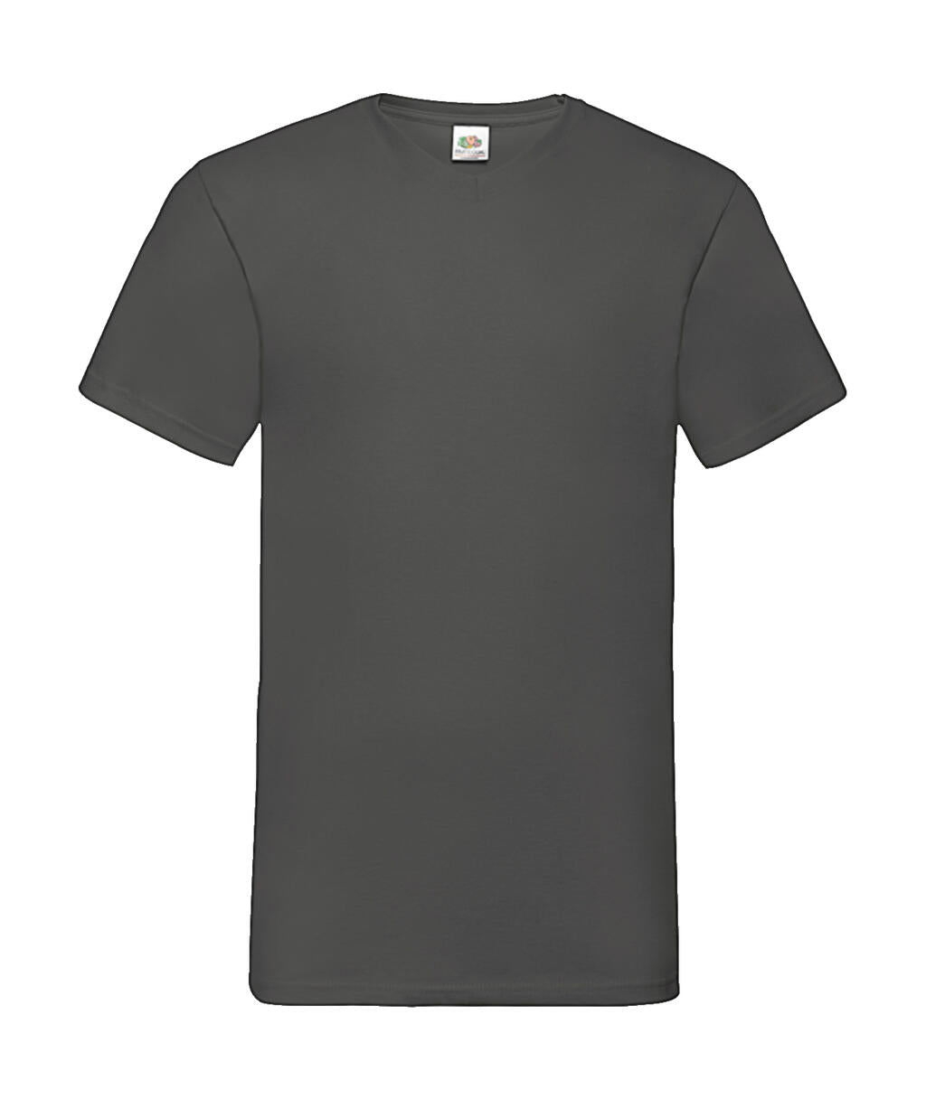 Valueweight V-Neck-Tee in Farbe Light Graphite