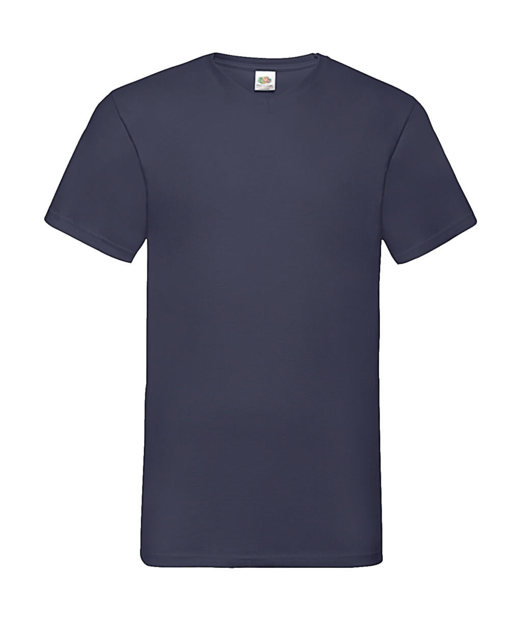 Valueweight V-Neck-Tee in Farbe Navy