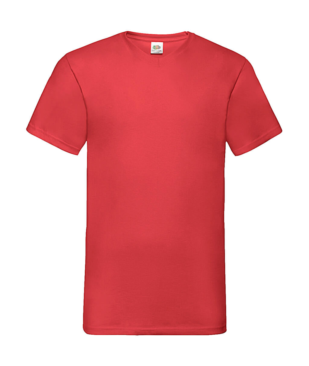 Valueweight V-Neck-Tee in Farbe Red