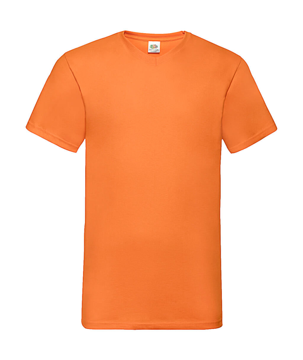 Valueweight V-Neck-Tee in Farbe Orange