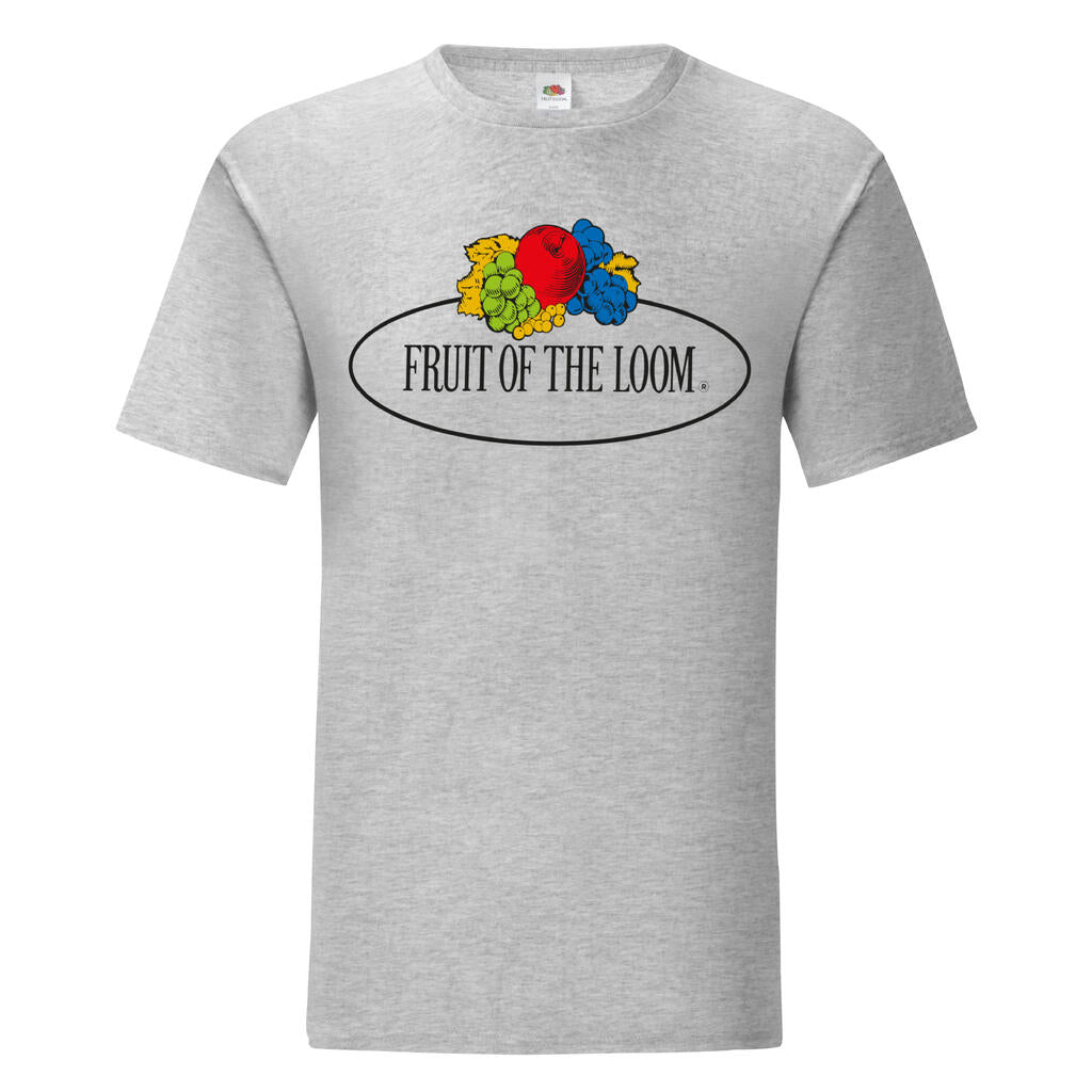 Vintage T Large Logo Print in Farbe Heather Grey