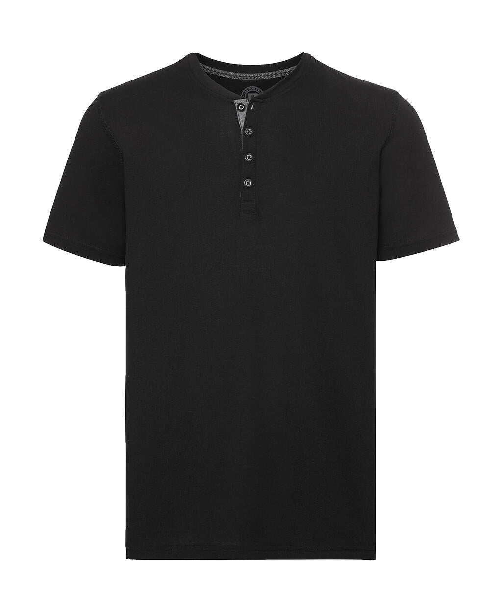 Men's Henley HD T in Farbe Black