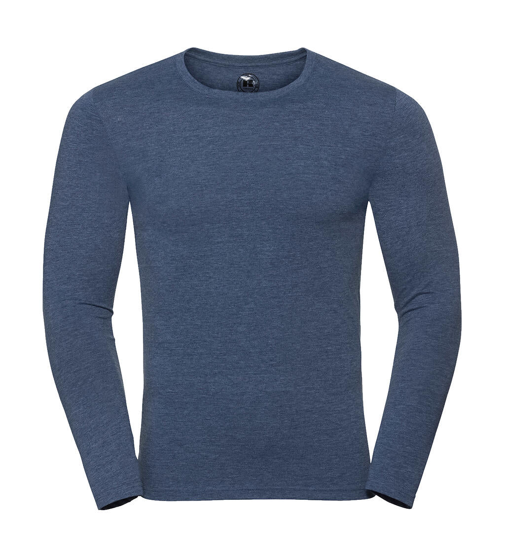 Men’s Long Sleeve HD T in Farbe Bright Navy Marl