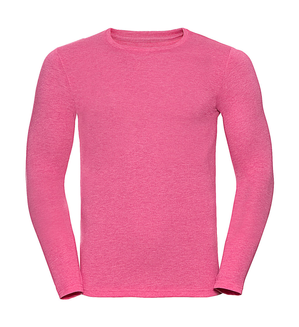 Men’s Long Sleeve HD T in Farbe Pink Marl