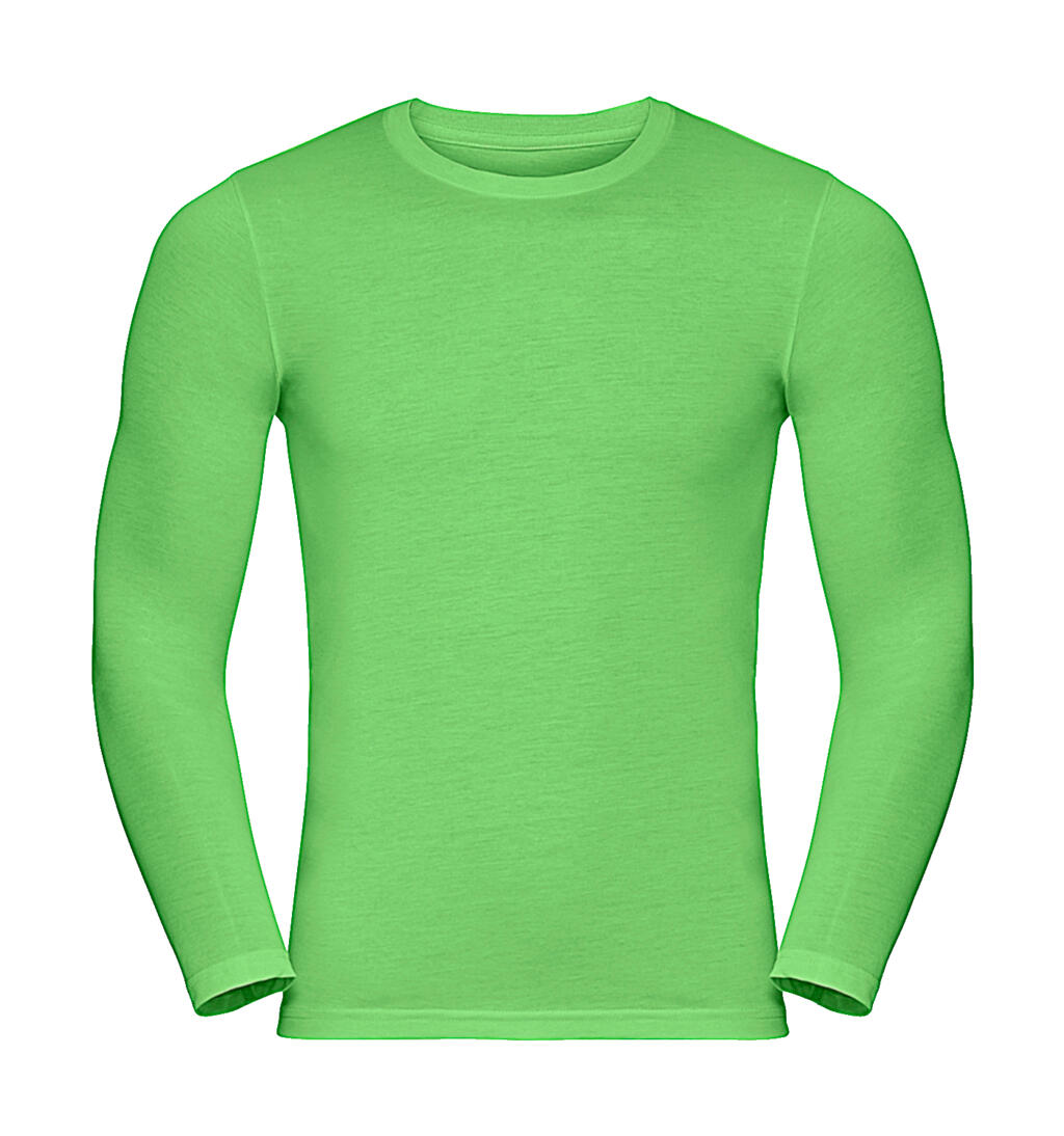 Men’s Long Sleeve HD T in Farbe Green Marl