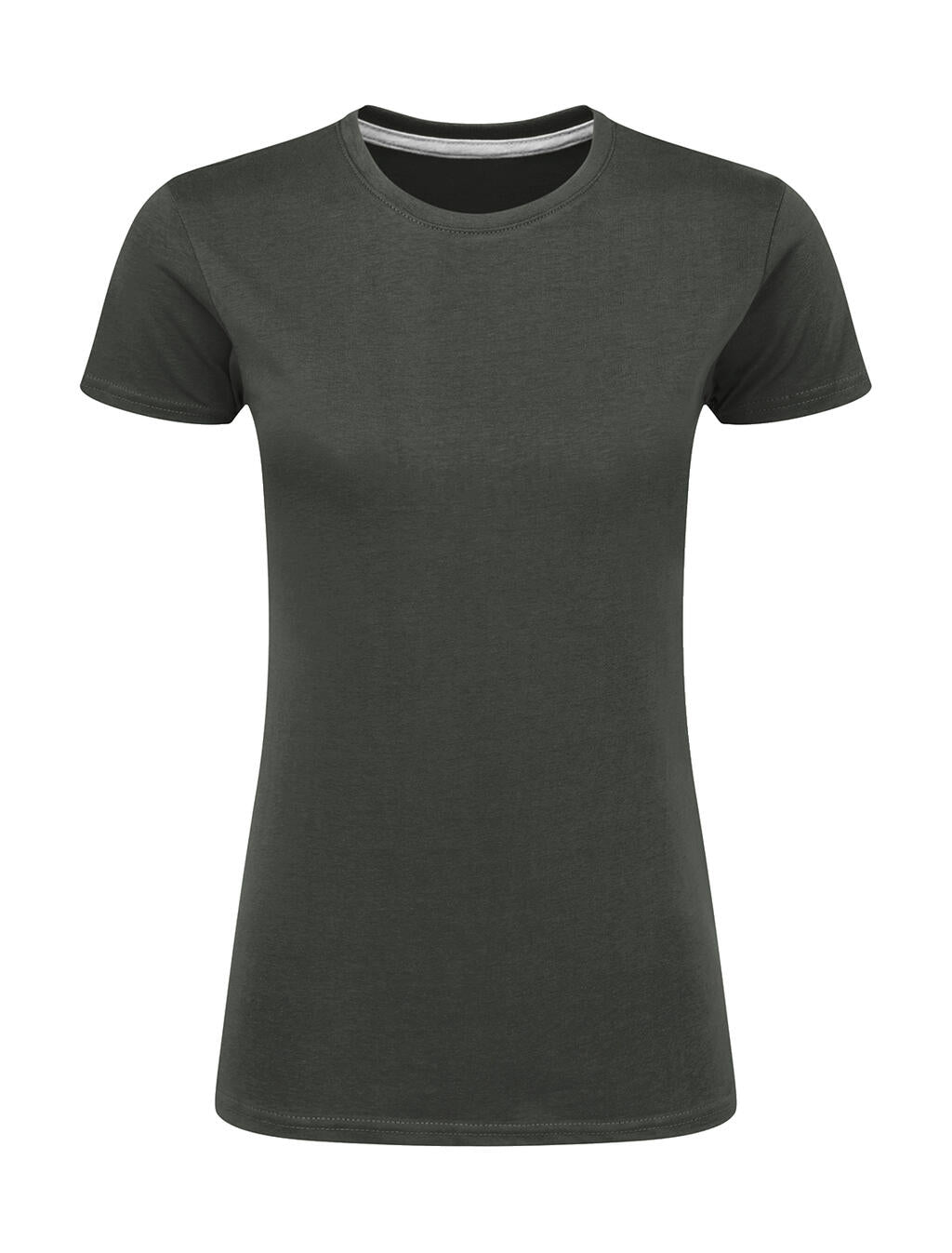 Signature Tagless Tee Women in Farbe Charcoal