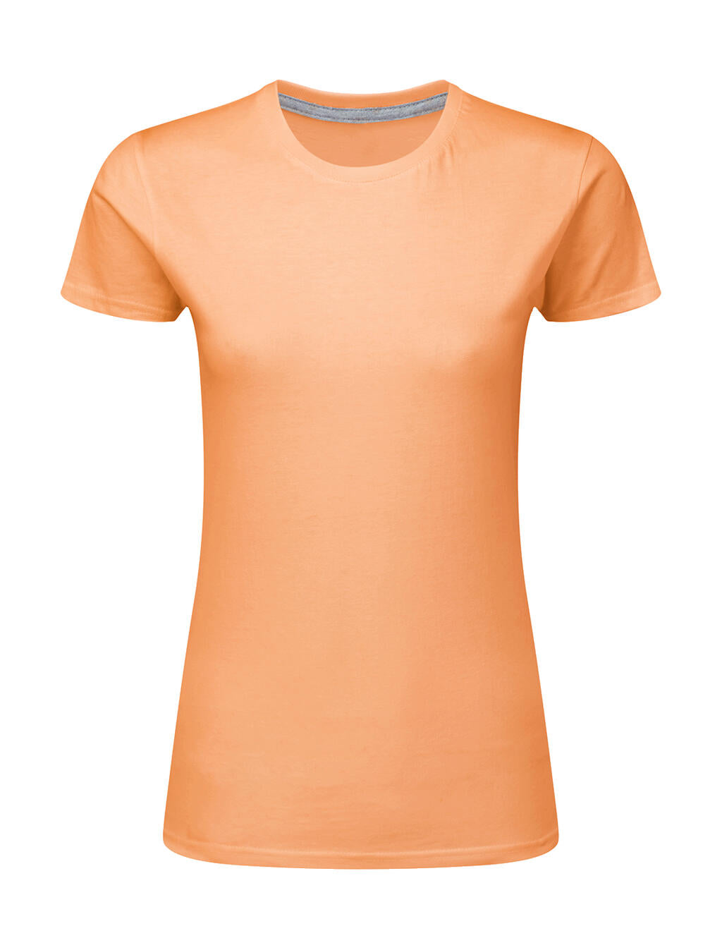 Signature Tagless Tee Women in Farbe Cantaloupe