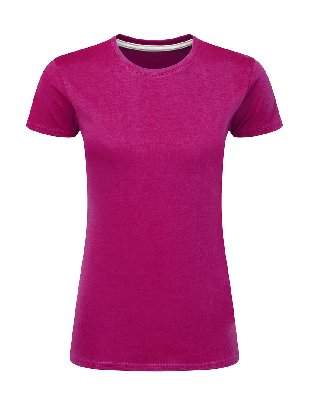 Signature Tagless Tee Women in Farbe Dark Pink
