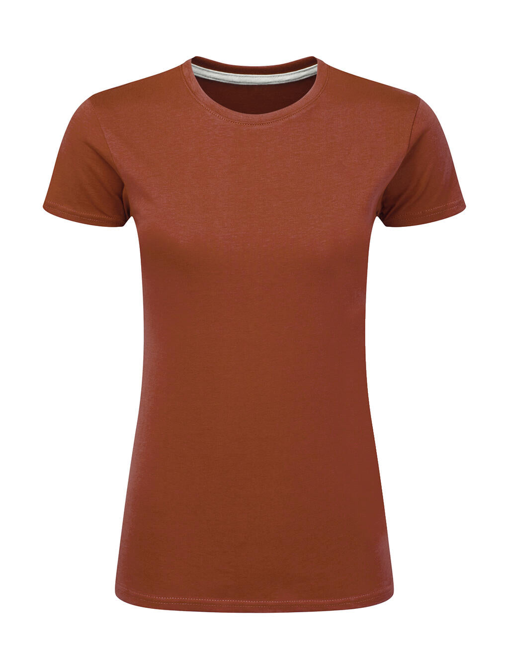 Signature Tagless Tee Women in Farbe Picante