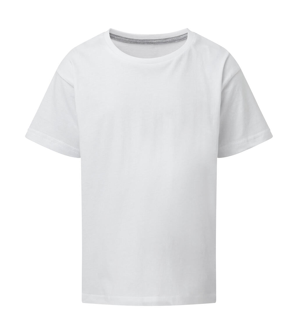 Signature Tagless Tee Kids in Farbe White