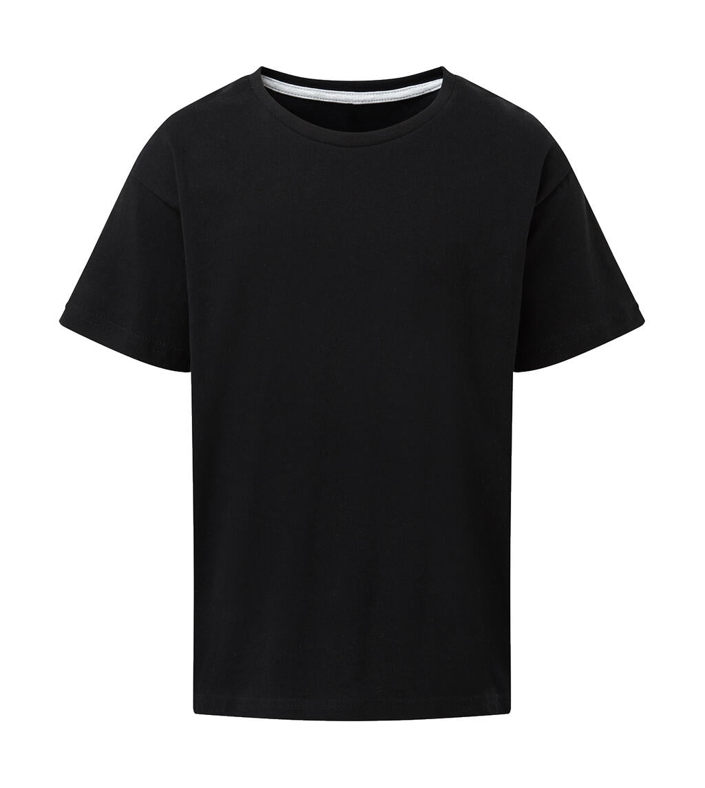 Signature Tagless Tee Kids in Farbe Dark Black
