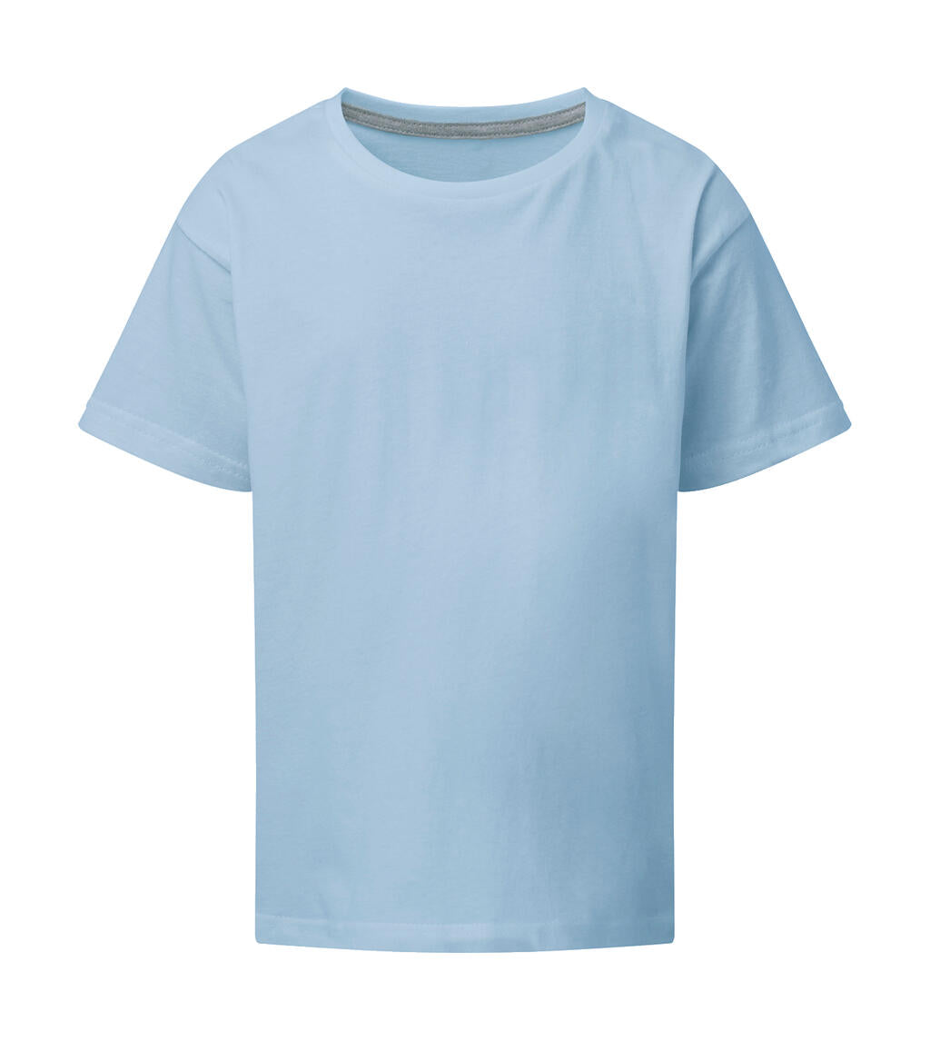 Signature Tagless Tee Kids in Farbe Sky