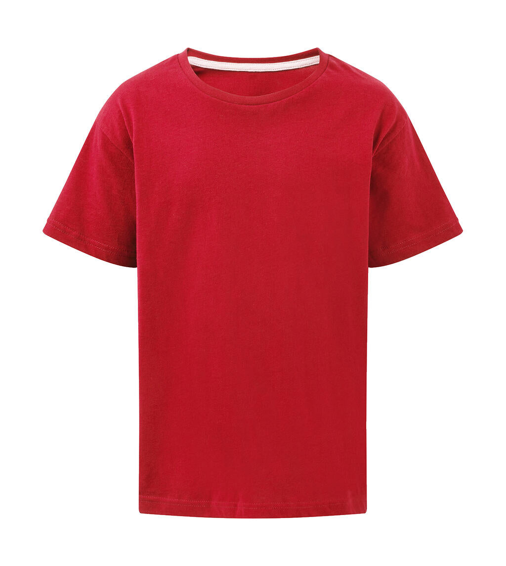 Signature Tagless Tee Kids in Farbe Red