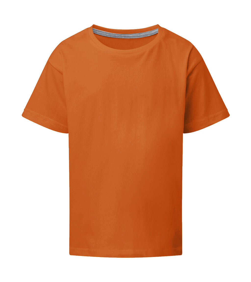 Signature Tagless Tee Kids in Farbe Orange
