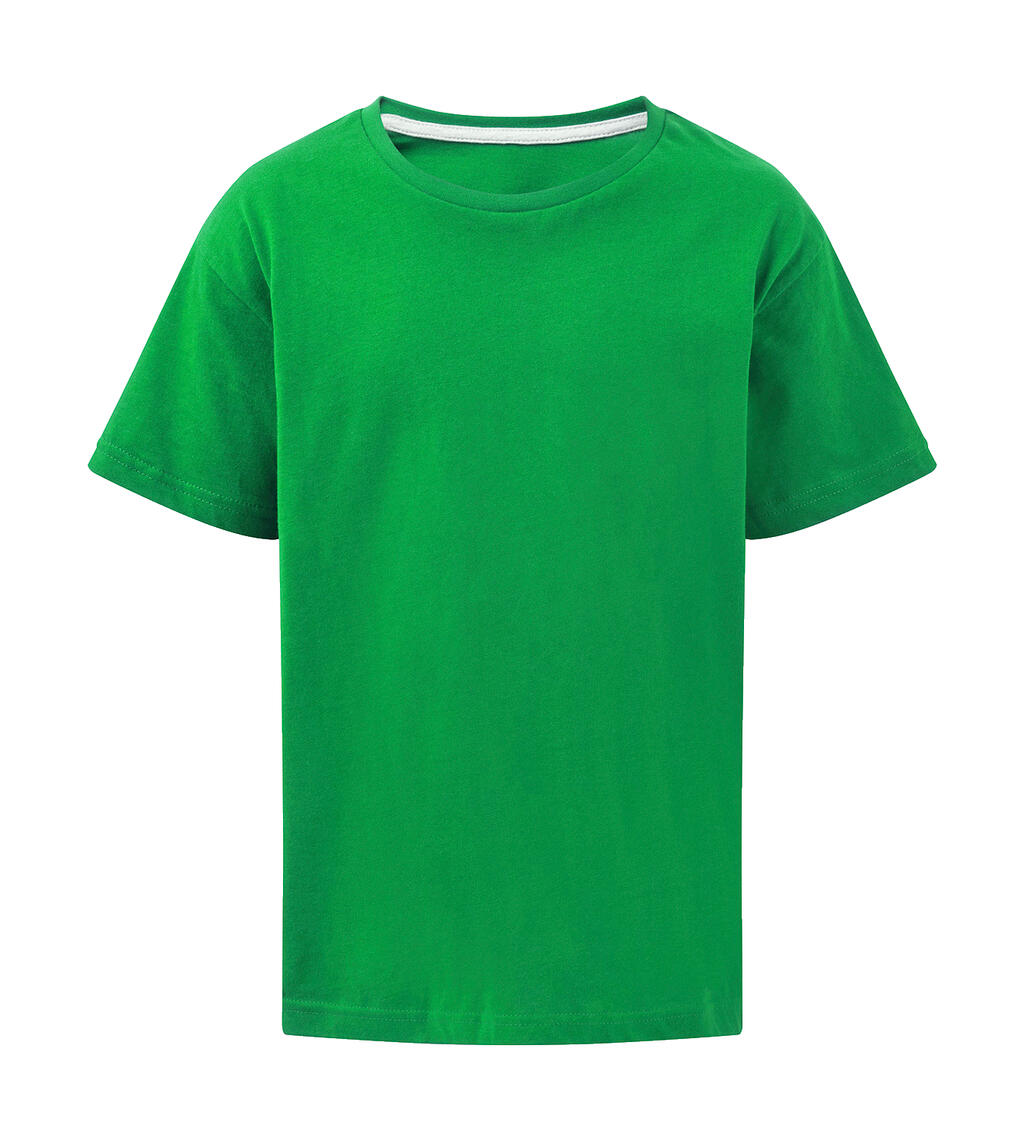 Signature Tagless Tee Kids in Farbe Kelly Green