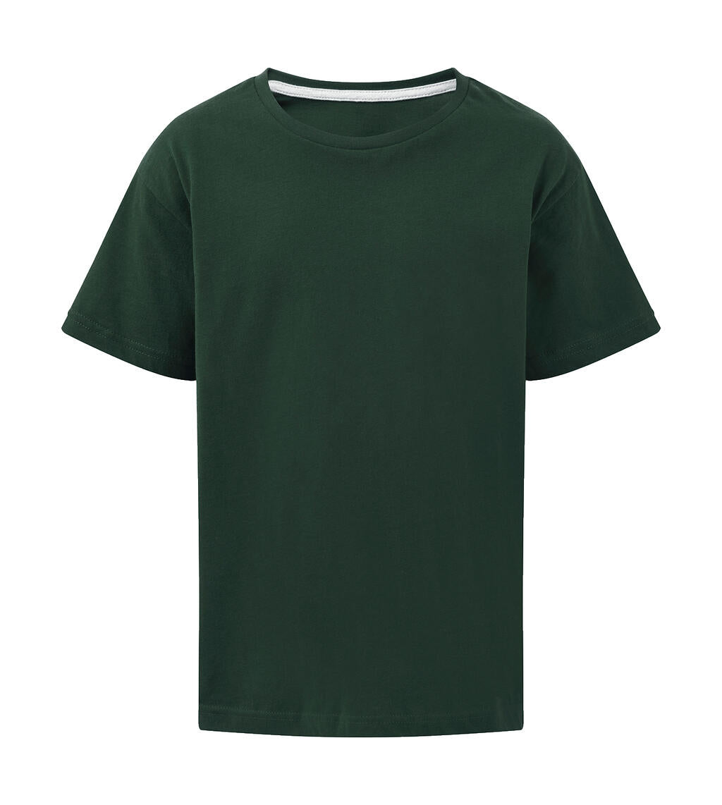 Signature Tagless Tee Kids in Farbe Bottle Green