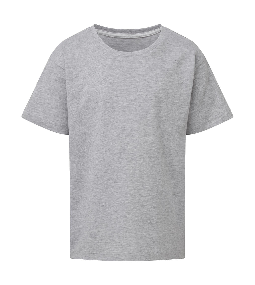 Signature Tagless Tee Kids in Farbe Light Oxford