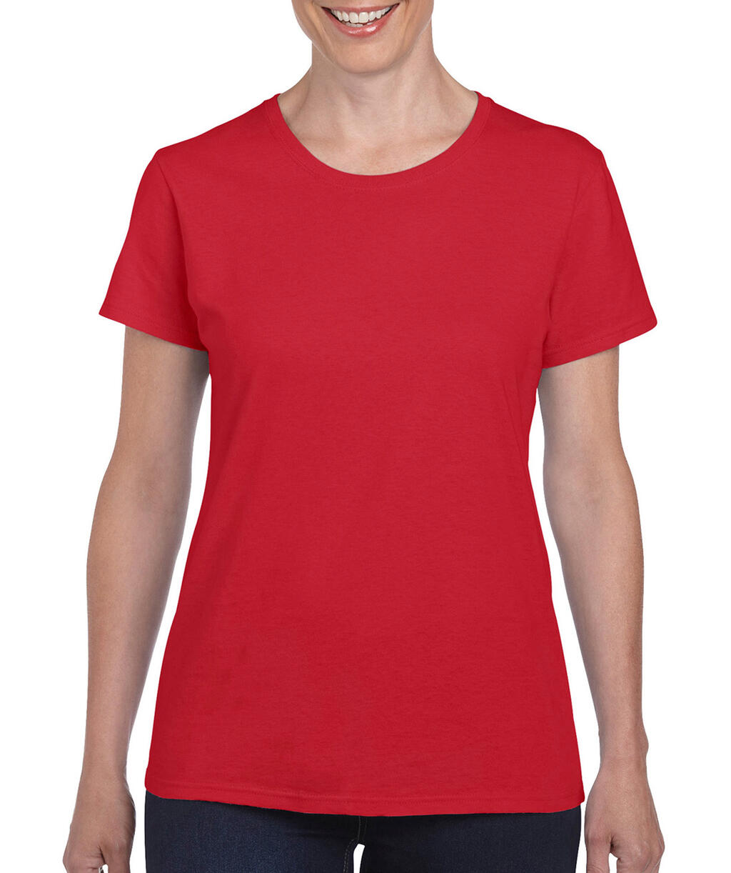 Ladies' Heavy Cotton T-Shirt in Farbe Red