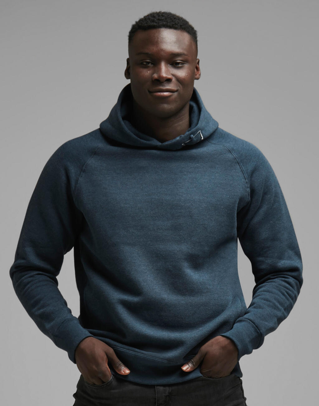 Tagless Media Hoodie in Farbe Heather Cream
