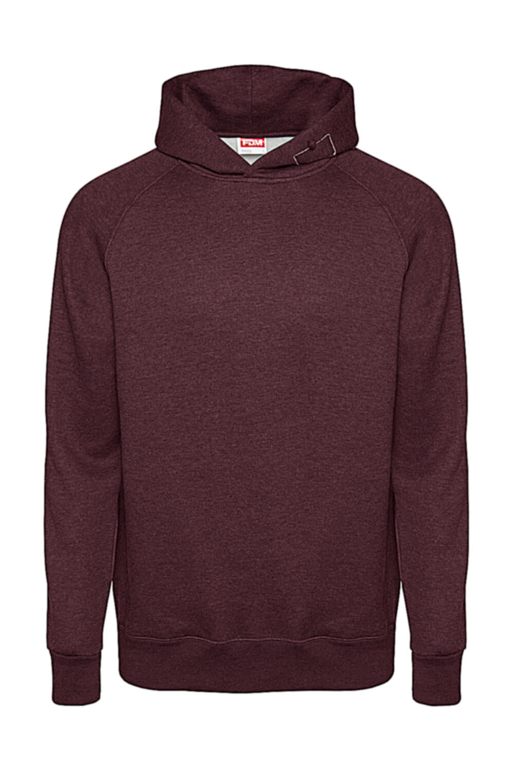 Tagless Media Hoodie in Farbe Heather Burgundy