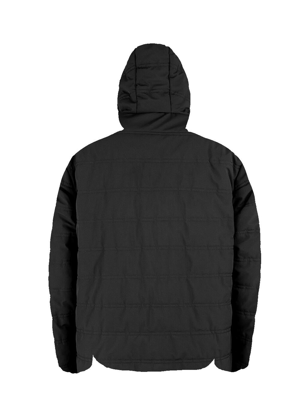Black Compass Padded Winter Jacket in Farbe Black/Grey