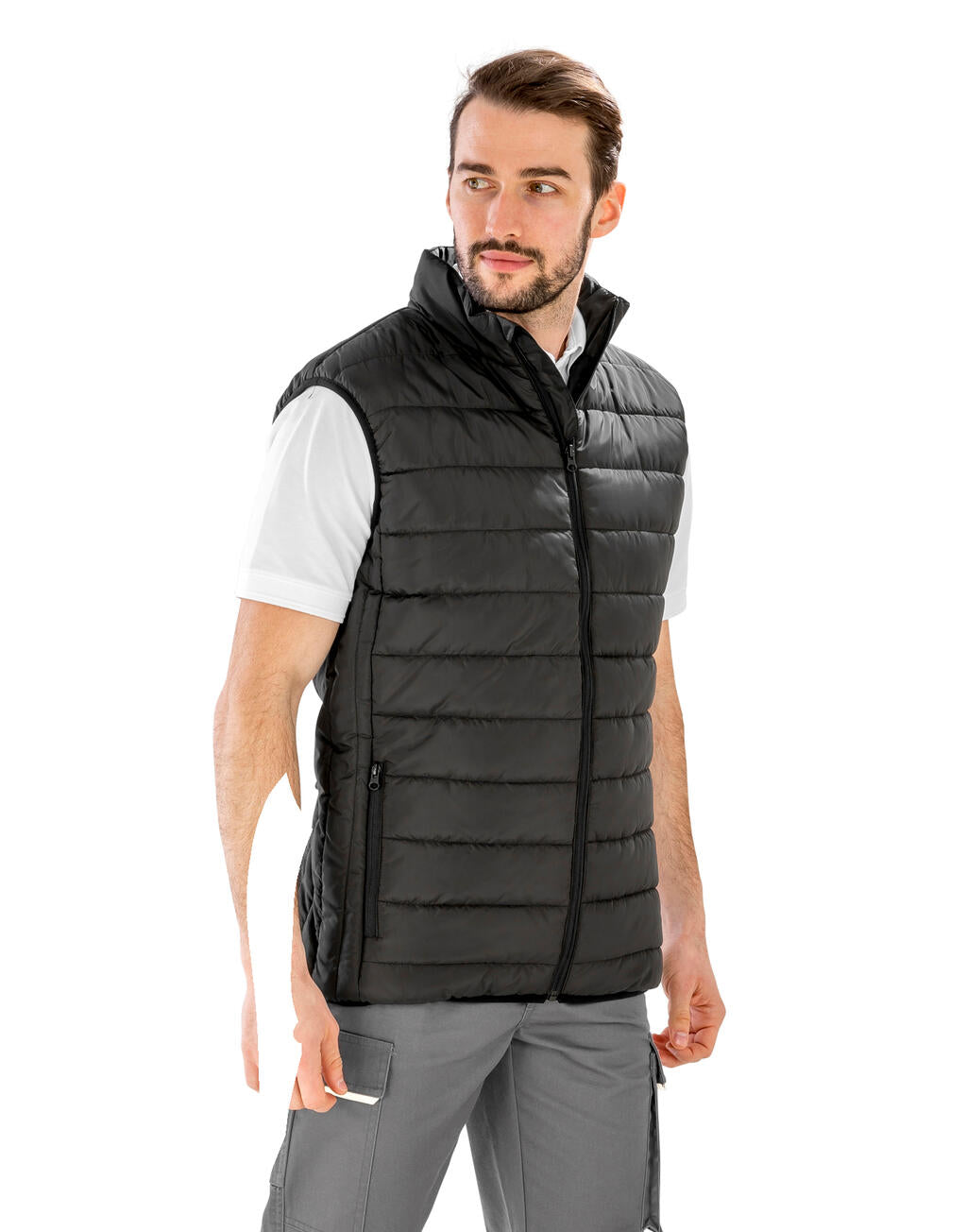 Promo Padded Bodywarmer in Farbe Black