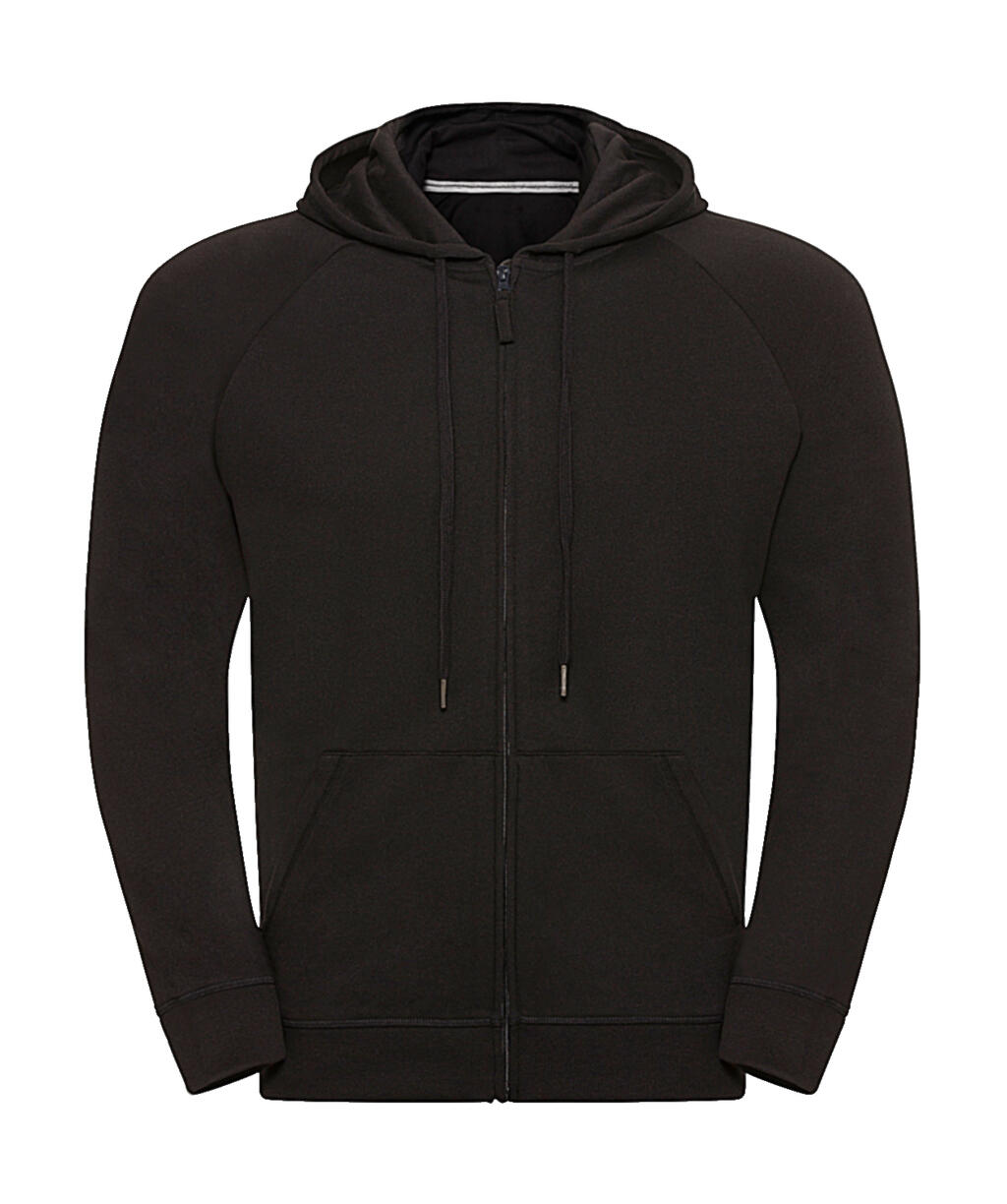 Men's HD Zipped Hood Sweat in Farbe Black