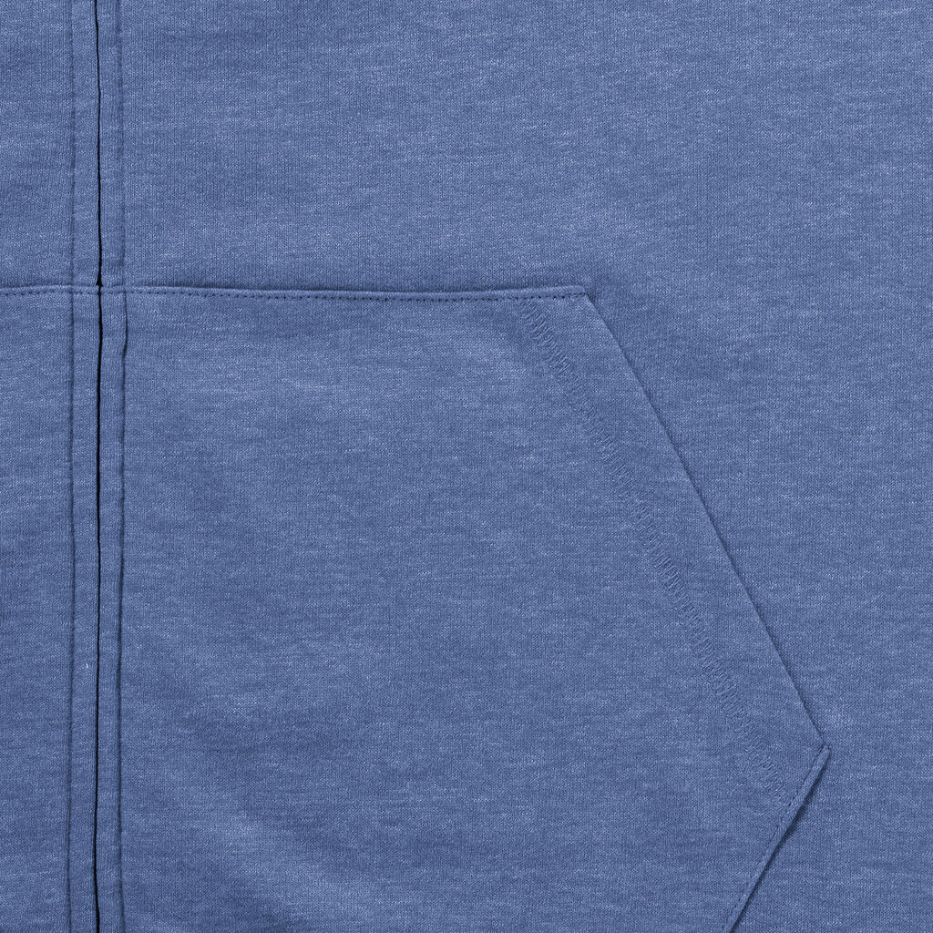 Men's HD Zipped Hood Sweat in Farbe White