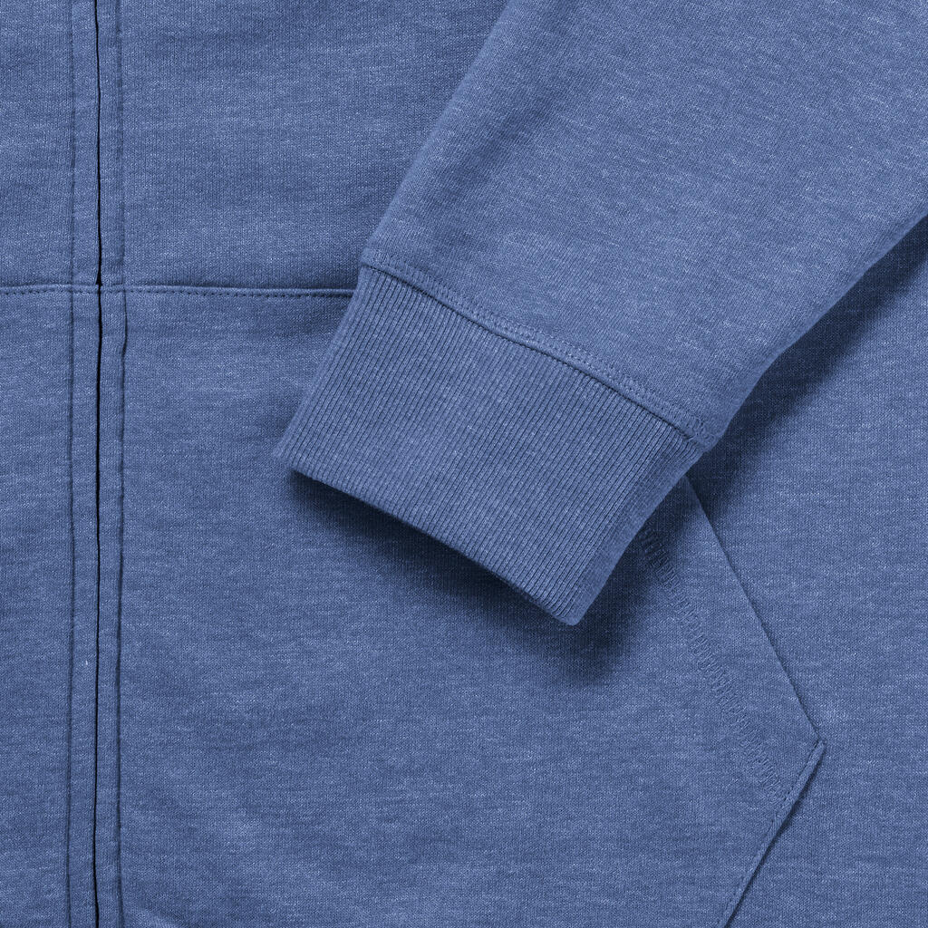 Men's HD Zipped Hood Sweat in Farbe White