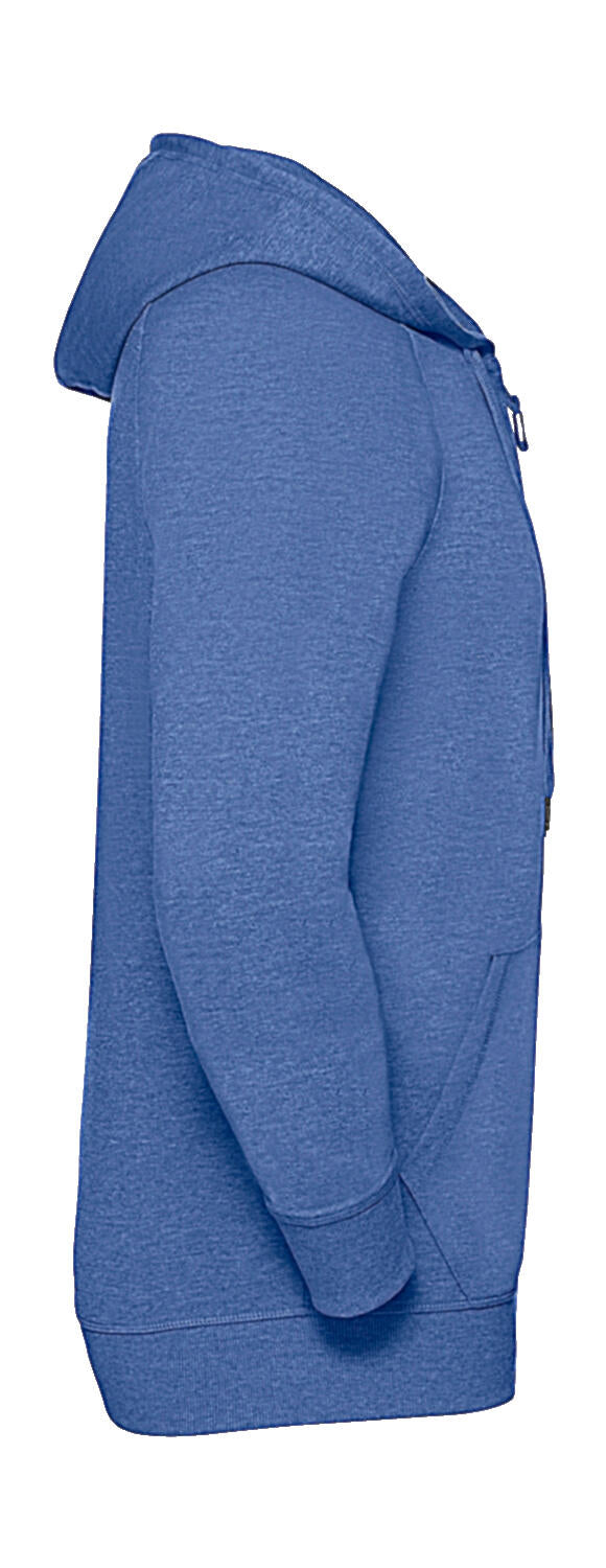 Men's HD Zipped Hood Sweat in Farbe White