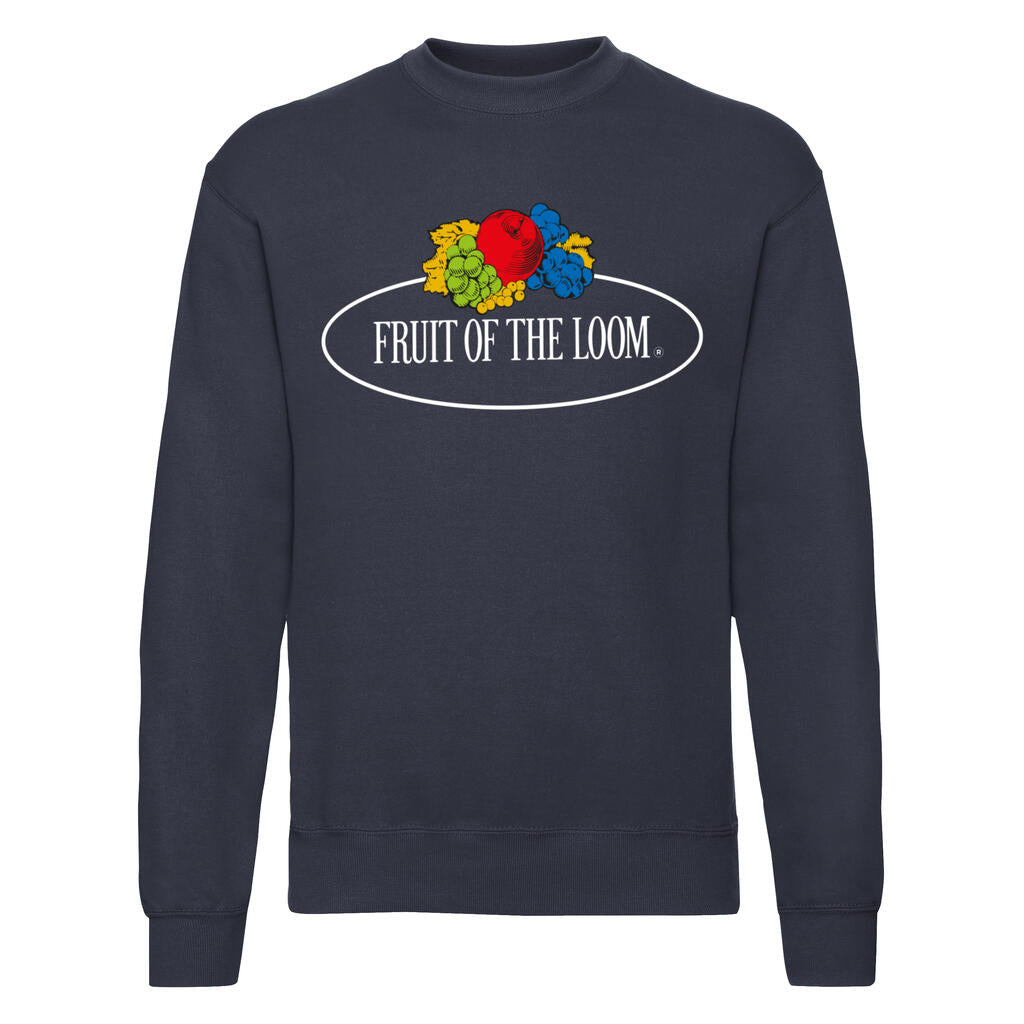 Vintage Sweat Set In Large Logo Print in Farbe Deep Navy