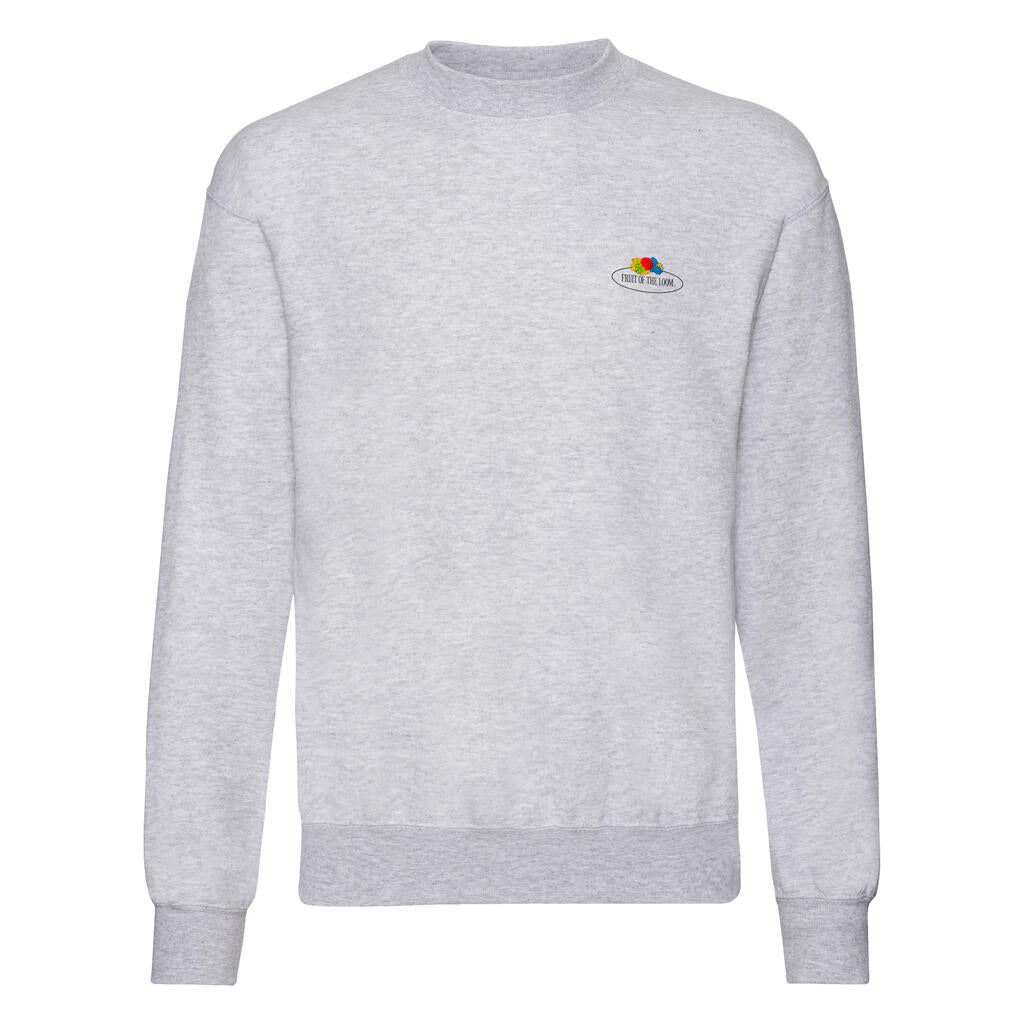 Vintage Sweat Set In Small Logo Print in Farbe Heather Grey