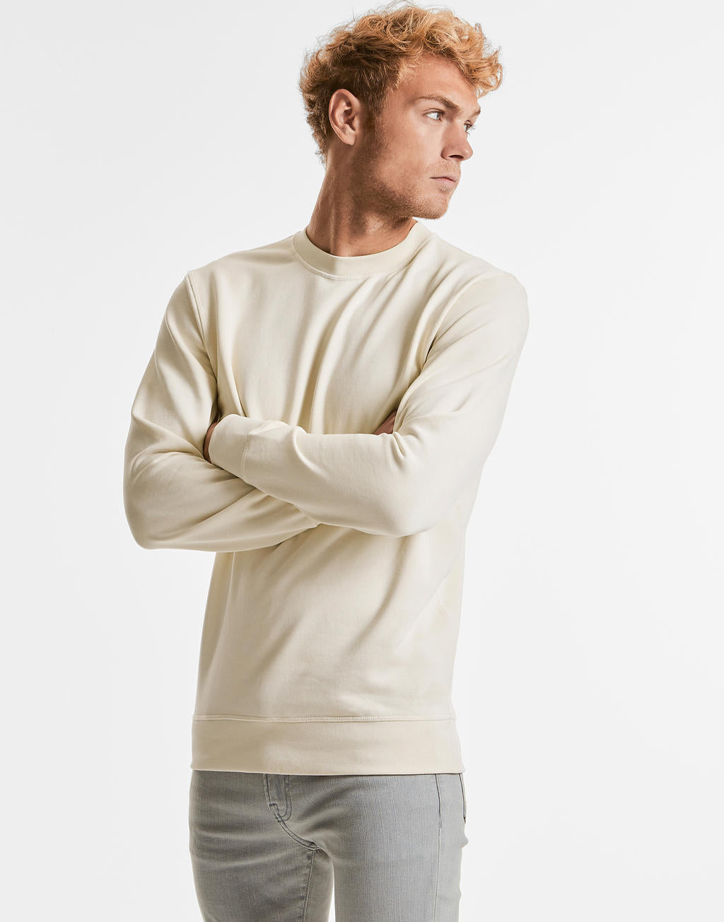 Pure Organic Reversible Sweat in Farbe White