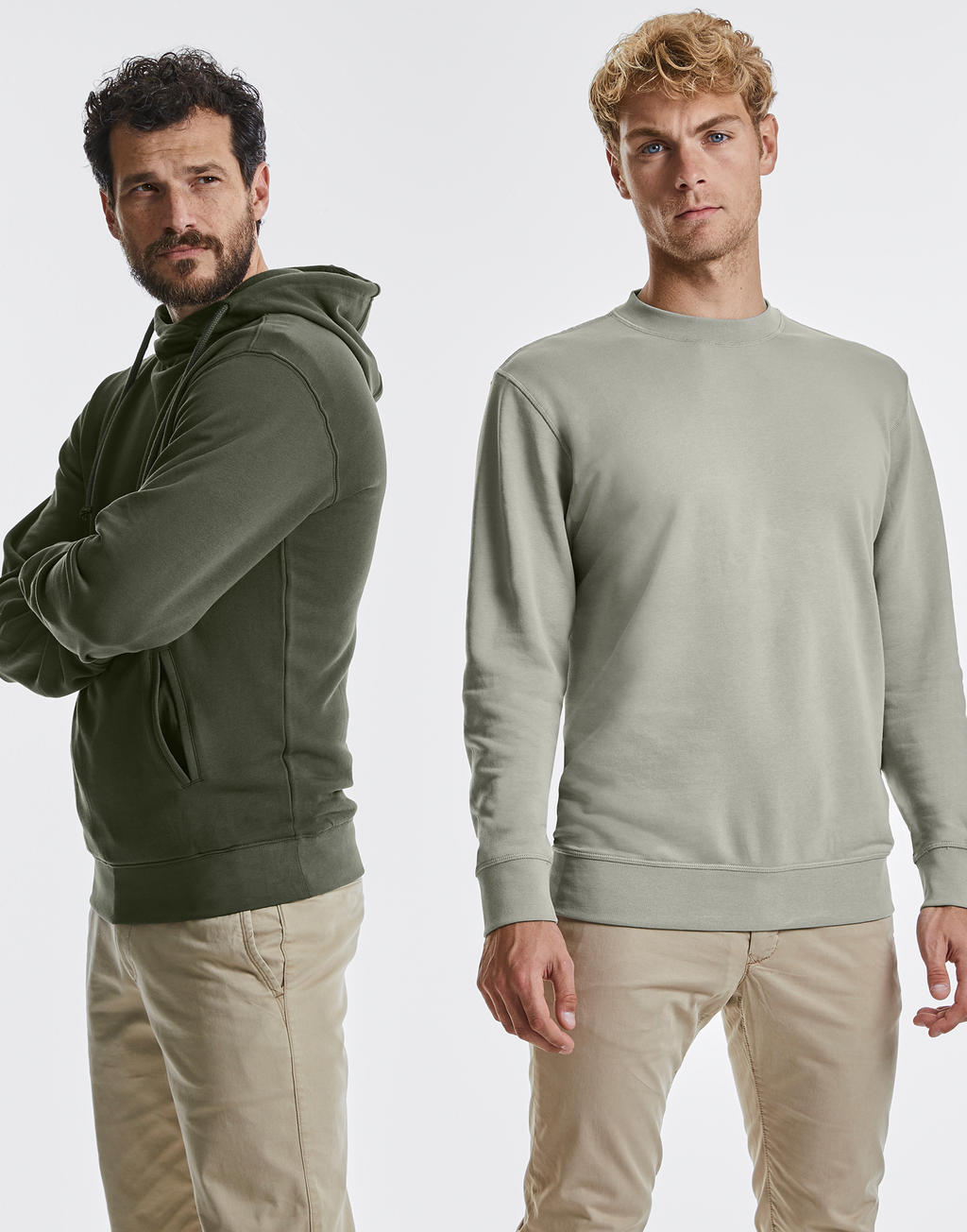 Pure Organic Reversible Sweat in Farbe White