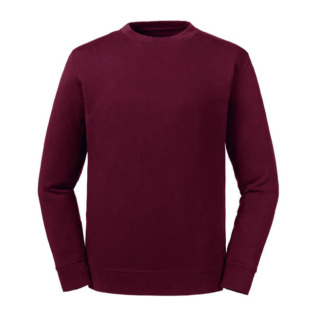 Pure Organic Reversible Sweat in Farbe Burgundy