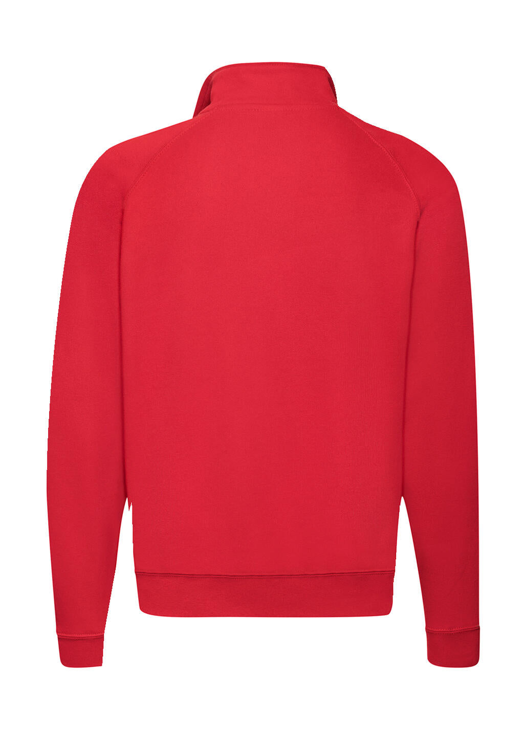 Classic Zip Neck Sweat in Farbe White