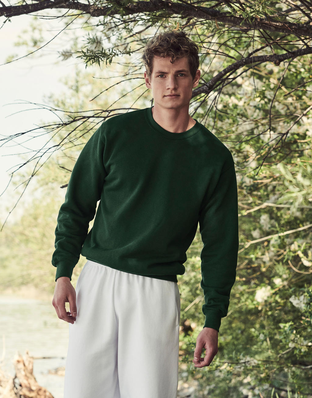 Classic Set In Sweat in Farbe White
