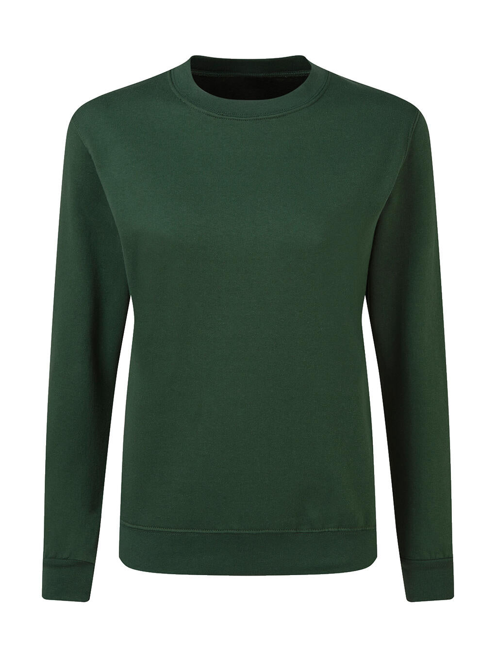 Ladies' Crew Sweat in Farbe Bottle Green