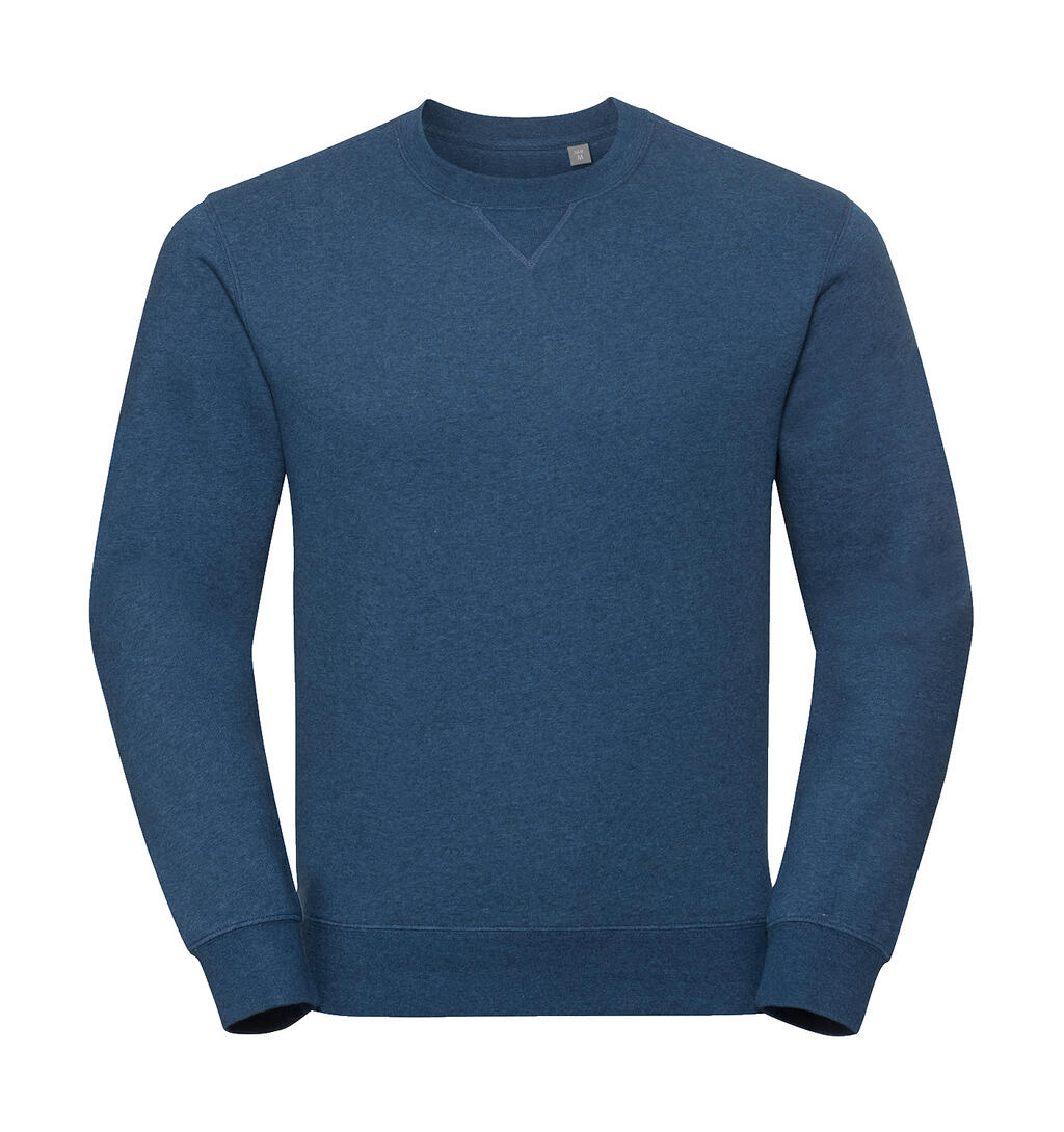 Authentic Melange Sweat in Farbe Ocean Melange