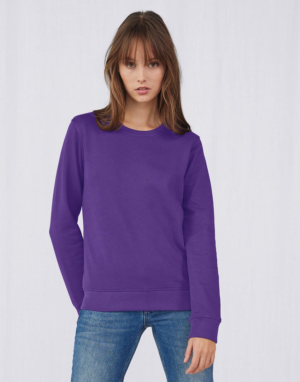 Organic Inspire Crew Neck /women in Farbe White
