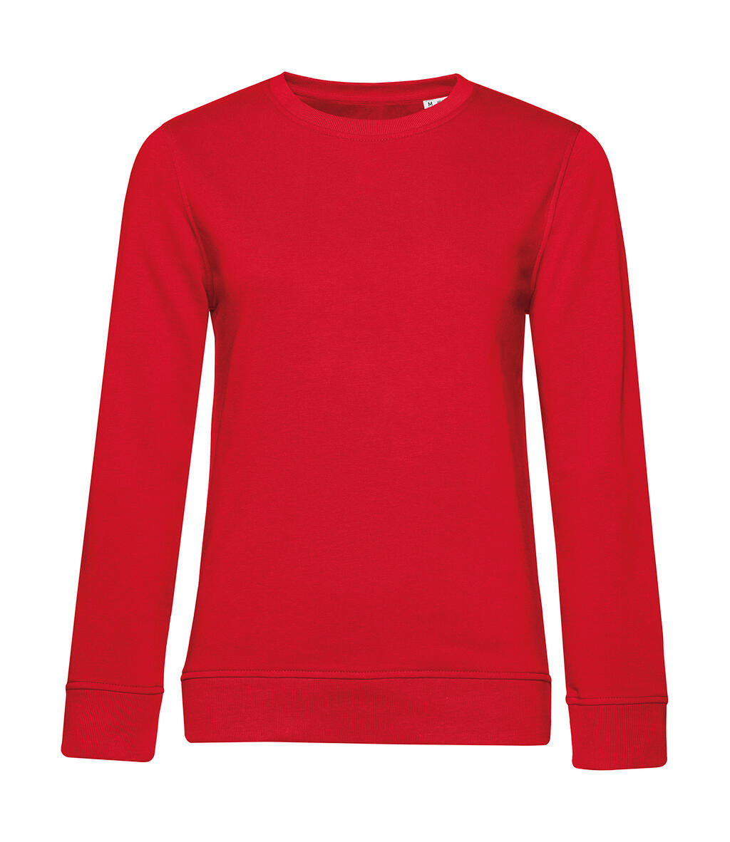 Organic Inspire Crew Neck /women in Farbe Red