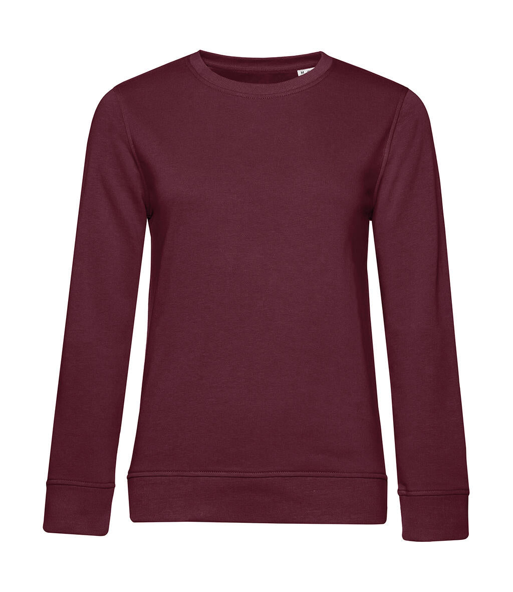 Organic Inspire Crew Neck /women in Farbe Burgundy