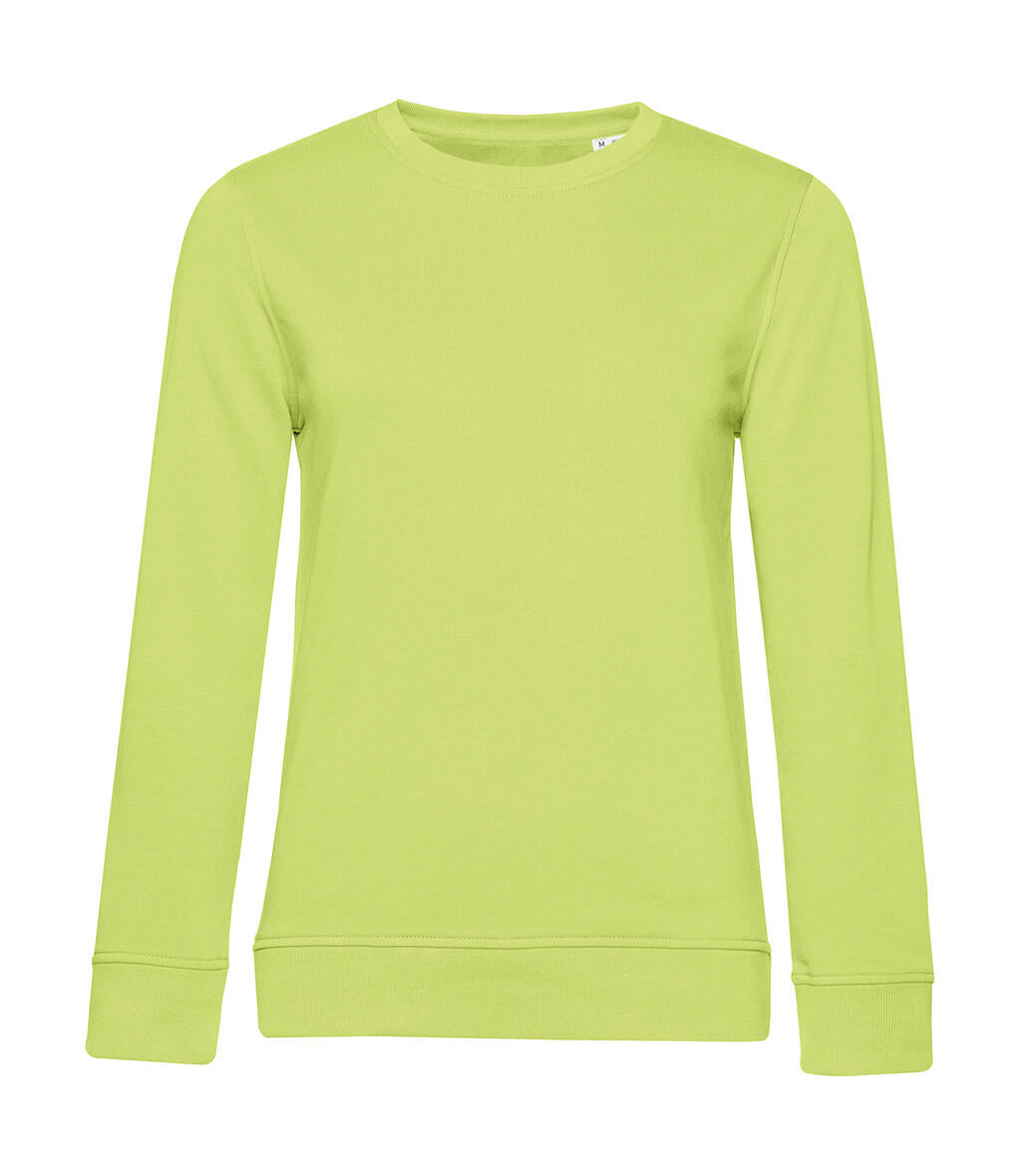 Organic Inspire Crew Neck /women in Farbe Lime