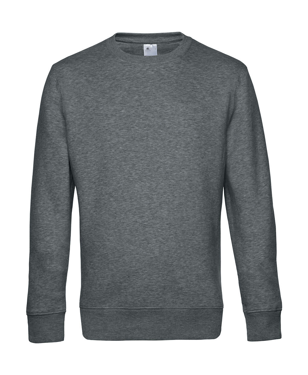 KING Crew Neck in Farbe Heather Mid Grey