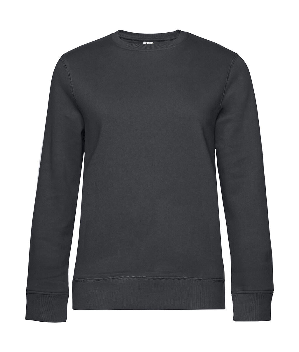 QUEEN Crew Neck in Farbe Asphalt