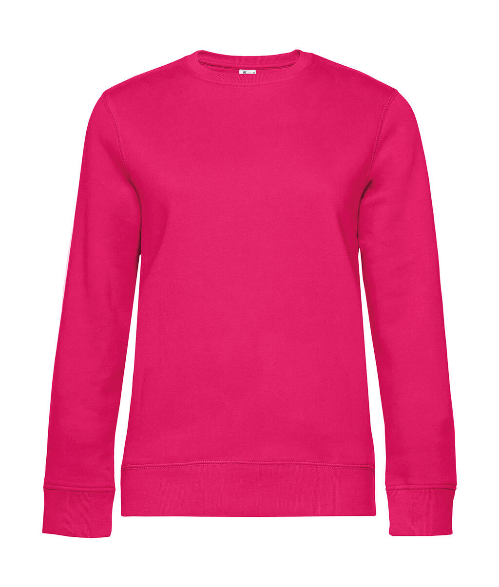 QUEEN Crew Neck in Farbe Magenta Pink